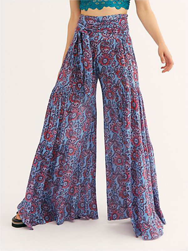 Loose casual wide-leg pants - Serenity Land fashion