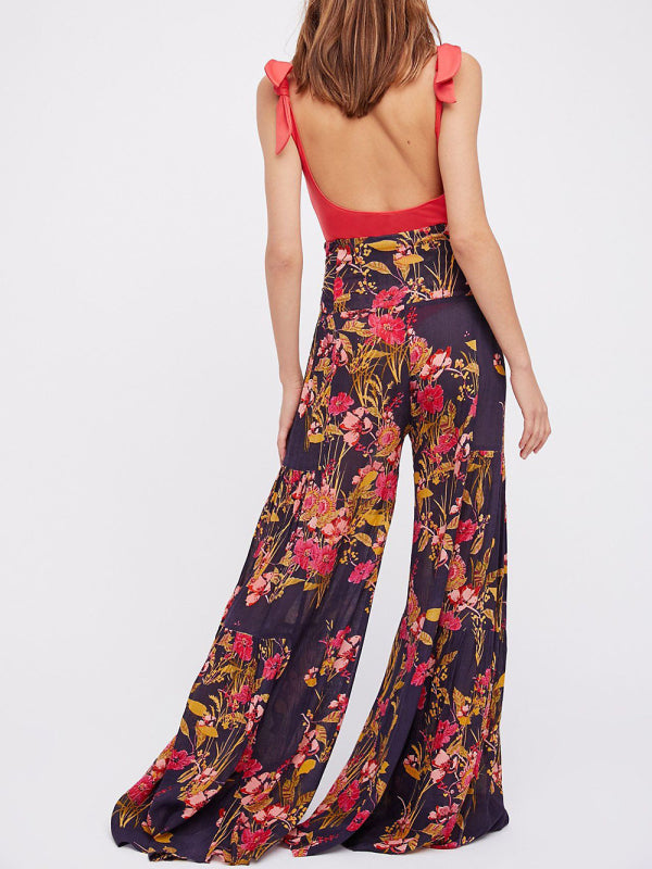 Loose casual wide-leg pants - Serenity Land fashion