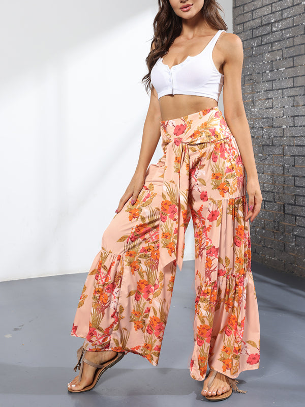 Loose casual wide-leg pants - Serenity Land fashion