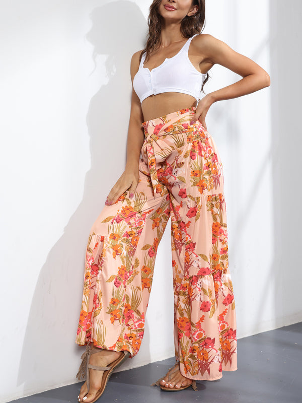 Loose casual wide-leg pants - Serenity Land fashion