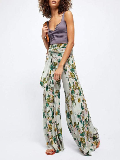 Loose casual wide-leg pants - Serenity Land fashion