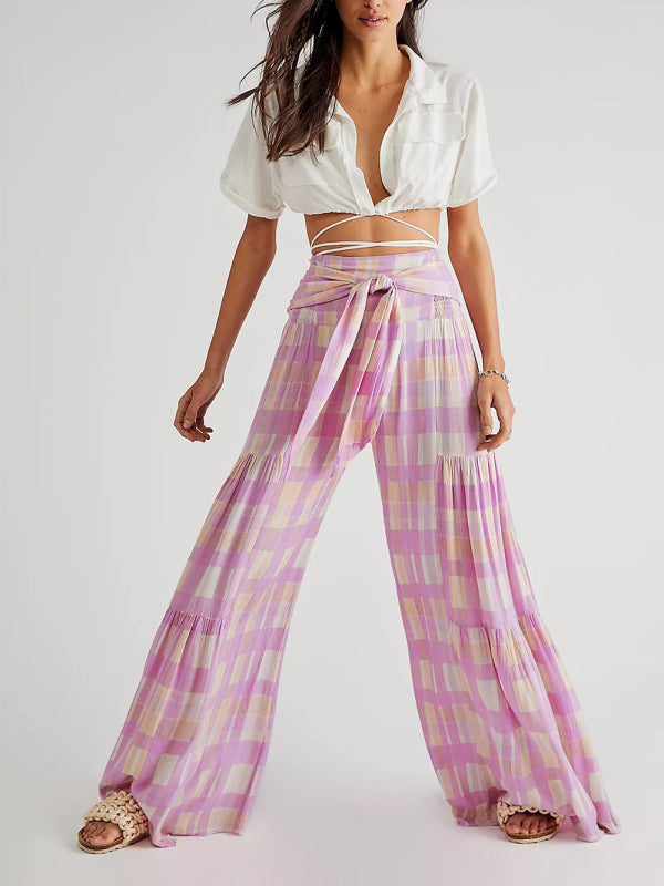 Loose casual wide-leg pants - Serenity Land fashion