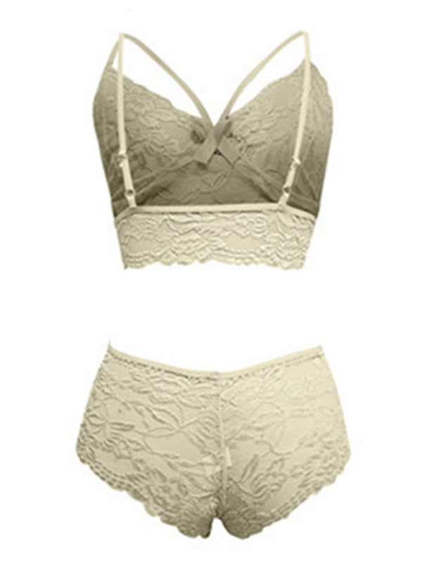 lingerie set with lace - Serenity Land fashion