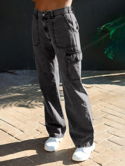 Classic Multi Pockets Cargo Jeans