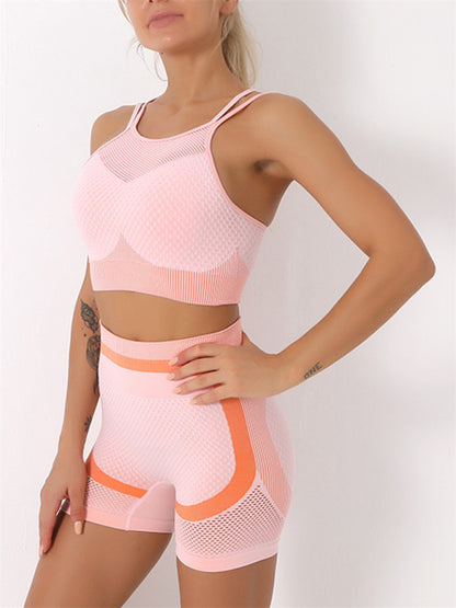 Women's camisole & shorts yoga suit